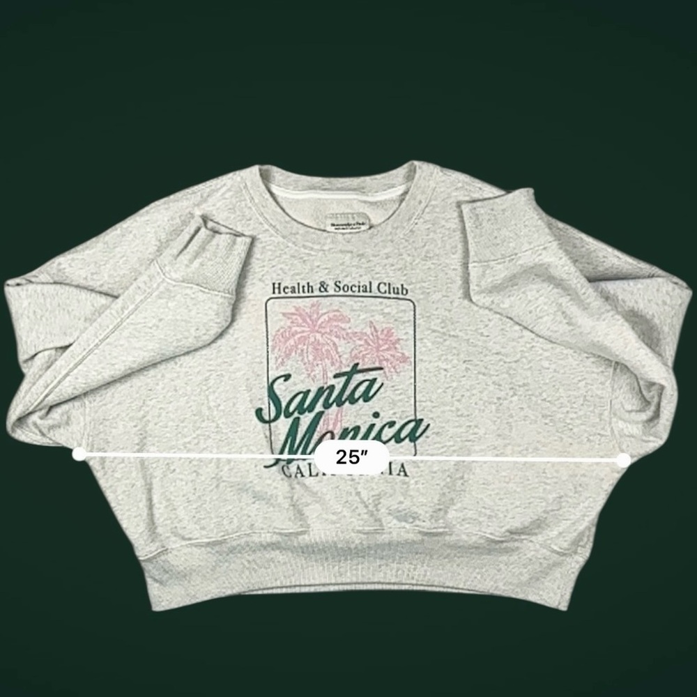 Abercrombie & Fitch Santa Monica Graphic Sweatshirt Soft A&F Collection – Size L - Picture 12 of 17